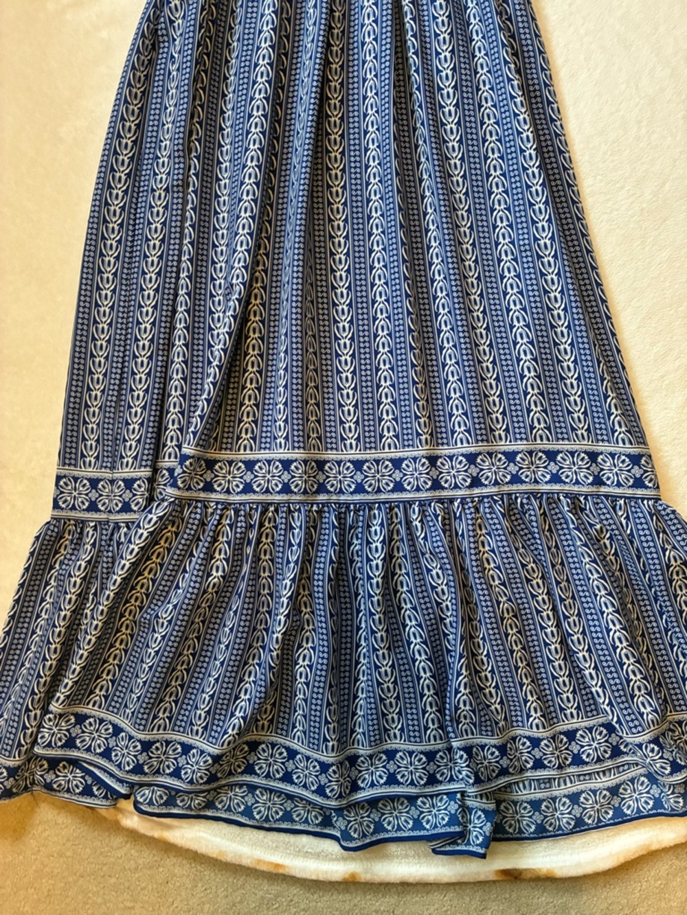 Max studioBlue Patterned Maxi Dress size small - Picture 3 of 8